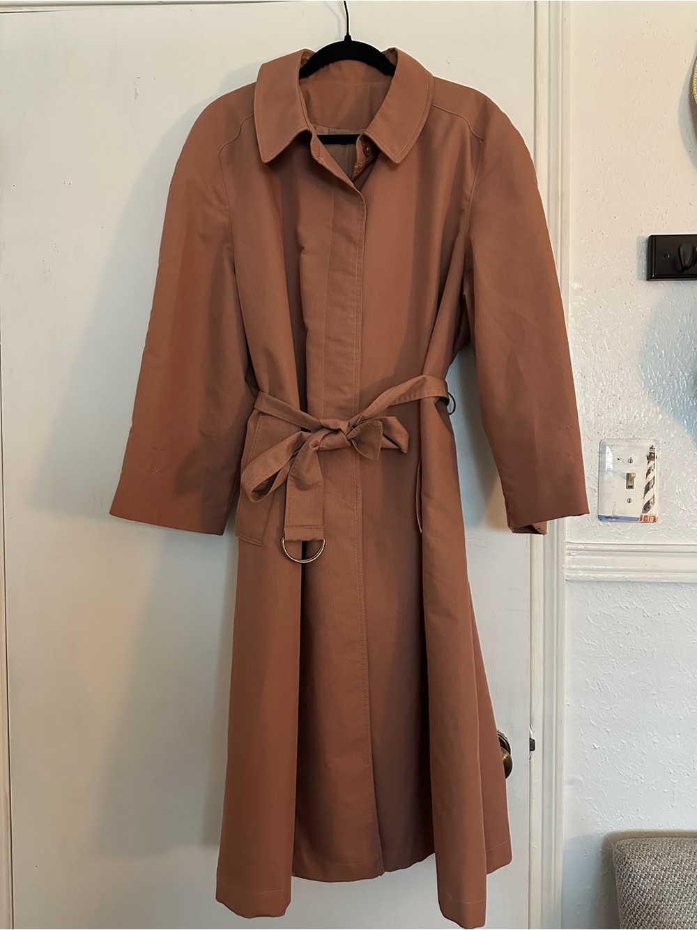 Vintage Sears mauve lightweight trench